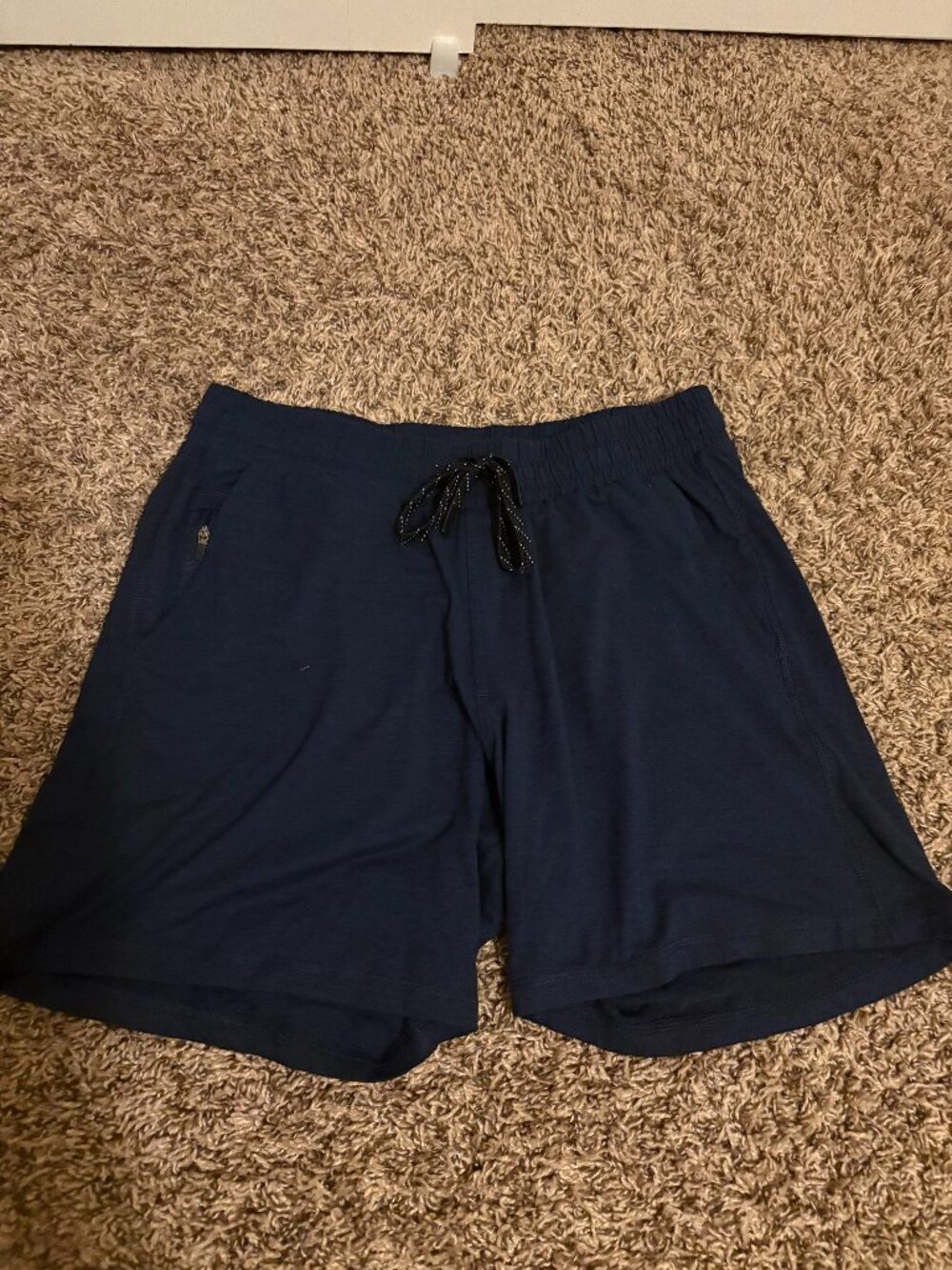 Bear Bottom Activewear Shorts 5.5" Medium Navy Blue Elastic Waist Drawstring